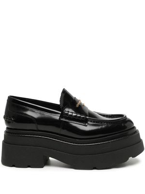 Alexander Wang Carter logo platform loafers - Black