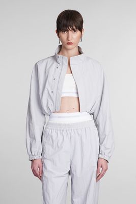 Alexander Wang Casual Jacket In Grey Nylon