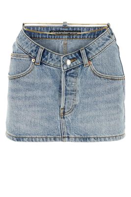 Alexander Wang Chain-link Denim Mini Skirt