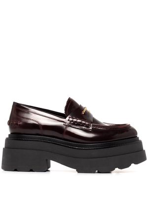 ALEXANDER WANG chunky leather loafers - Red