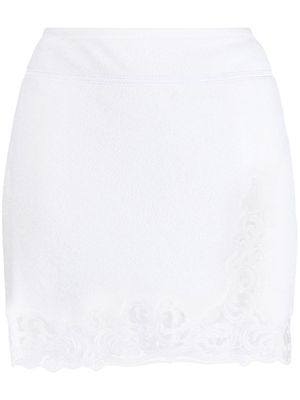 Alexander Wang corded-lace high-waist skirt - White
