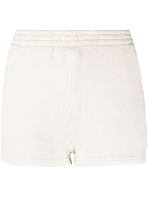 Alexander Wang cotton-blend mini shorts - Neutrals