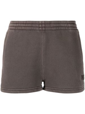 Alexander Wang cotton-blend track shorts - Brown