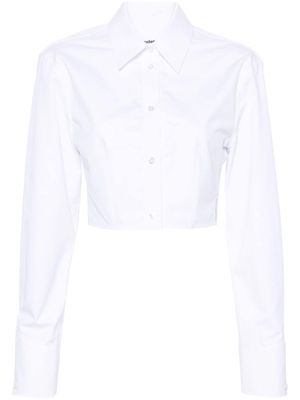 Alexander Wang cropped boned shirt - White