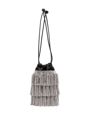 Alexander Wang crystal-mesh bucket bag - Black