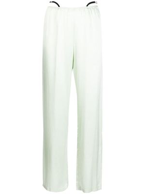 Alexander Wang crystal thong silk trousers - Green