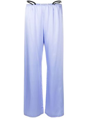Alexander Wang crystal thong silk trousers - Purple