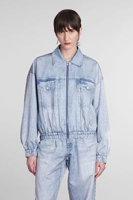 Alexander Wang Denim Jackets In Blue Cotton