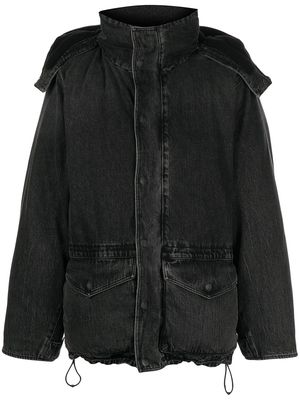 Alexander Wang denim puffer jacket - Grey