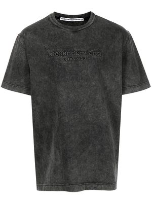 Alexander Wang embossed logo T-shirt - Black