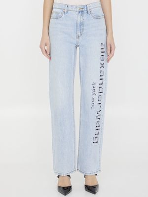 Alexander Wang Ez Cut-out Logo Jeans