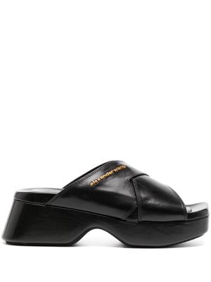 Alexander Wang Float 70mm platform leather sandals - Black
