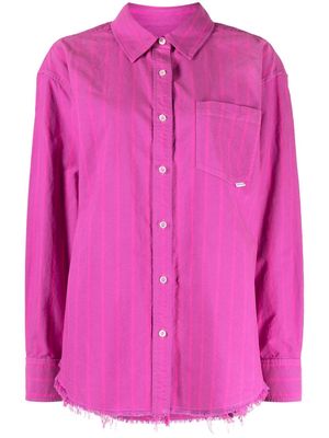 Alexander Wang frayed-edge boyfriend shirt - Pink