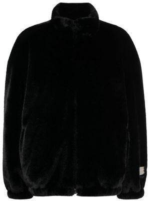 Alexander Wang high-neck faux fur puffer jacket - Black