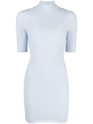 Alexander Wang high-neck short dress - Blue