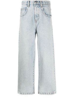 Alexander Wang high-rise straight-leg jeans - Blue