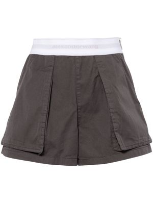 Alexander Wang high-waisted cargo shorts - Grey