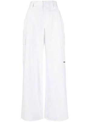 Alexander Wang high-waisted cotton cargo pants - White