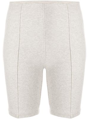 ALEXANDER WANG high-waisted cotton cycling shorts - Grey