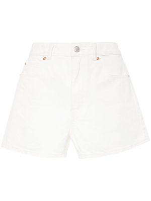 Alexander Wang high-waisted logo cut-out shorts - White