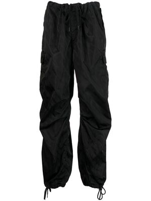 Alexander Wang jacquard-logo cargo pants - Black