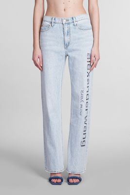 Alexander Wang Jeans In Cyan Cotton