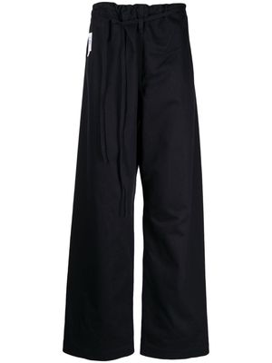 Alexander Wang Karate wide-leg cotton trousers - Black