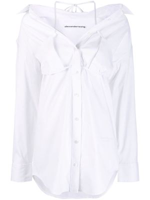 Alexander Wang layered bikini shirt - White