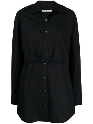 Alexander Wang layered cotton shirtdress - Black
