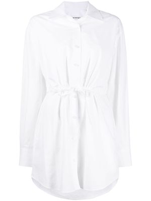 Alexander Wang layered cotton shirtdress - White