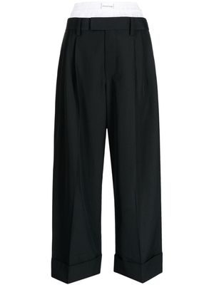 Alexander Wang layered tailored-cut trousers - Black