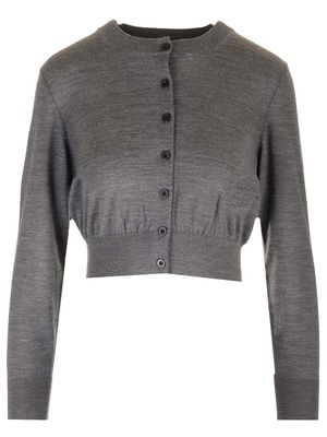 Alexander Wang Logo Cropped Cardigan