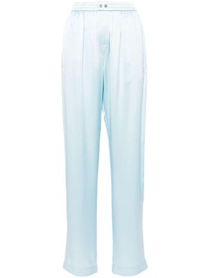 Alexander Wang logo cutout boxer trousers - Blue
