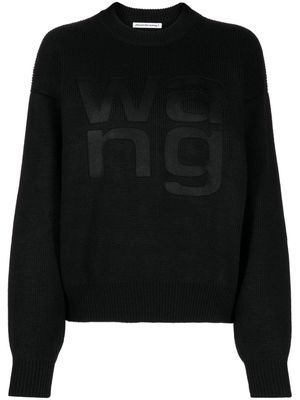 Alexander Wang logo-debossed jumper - Black