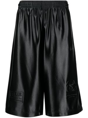 Alexander Wang logo-embossed basketball shorts - Black