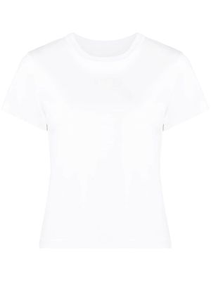 Alexander Wang logo-embossed cotton T-shirt - White