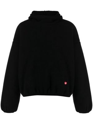 Alexander Wang logo-embroidered drop-shoulder hoodie - Black