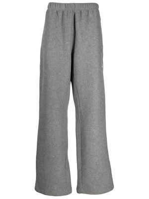 Alexander Wang logo-embroidered pull-on track pants - Grey