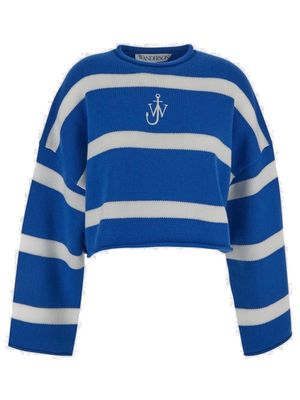 Alexander Wang Logo Embroidered Striped Sweater