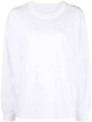 Alexander Wang logo-patch sweatshirt - White