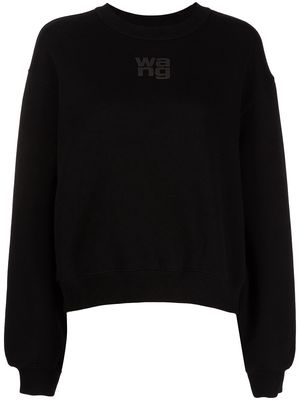 Alexander Wang logo-print crewneck sweatshirt - Black