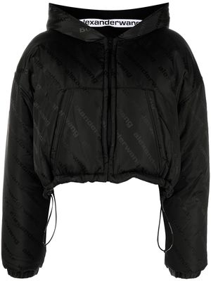 Alexander Wang logo-print padded jacket - Black