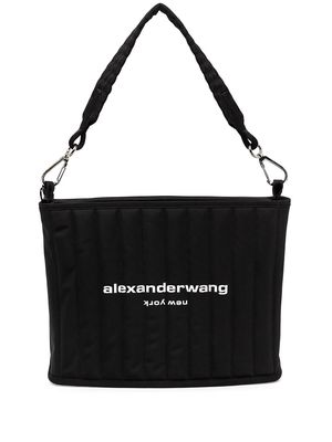 Alexander Wang logo-print quilted tote bag - Black