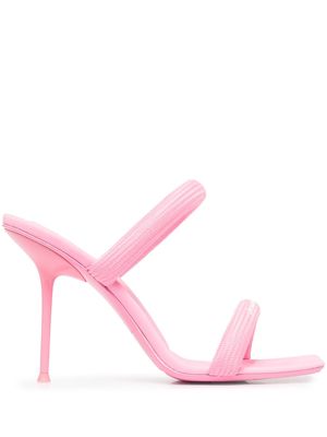 Alexander Wang logo-print strap sandals - Pink