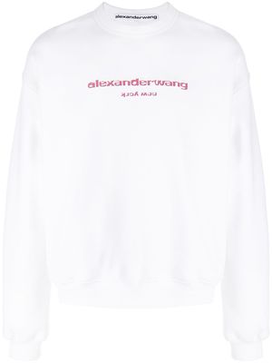 Alexander Wang logo-print sweatshirt - White