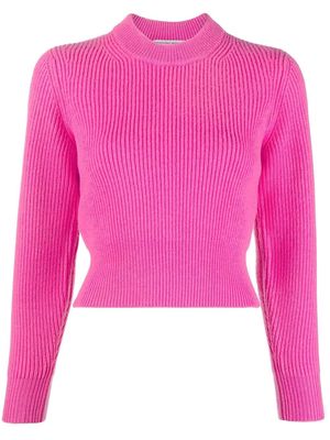 Alexander Wang long-sleeve knitted top - Pink