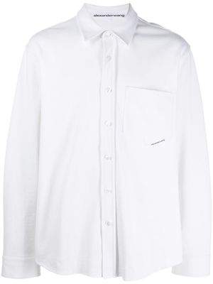 Alexander Wang long-sleeved cotton shirt - White