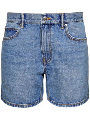 Alexander Wang low-rise denim shorts - Blue