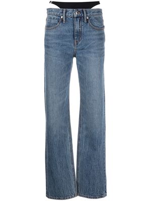 Alexander Wang low-waisted thong jeans - Blue