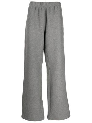Alexander Wang mélange-effect wide-leg track pants - Grey